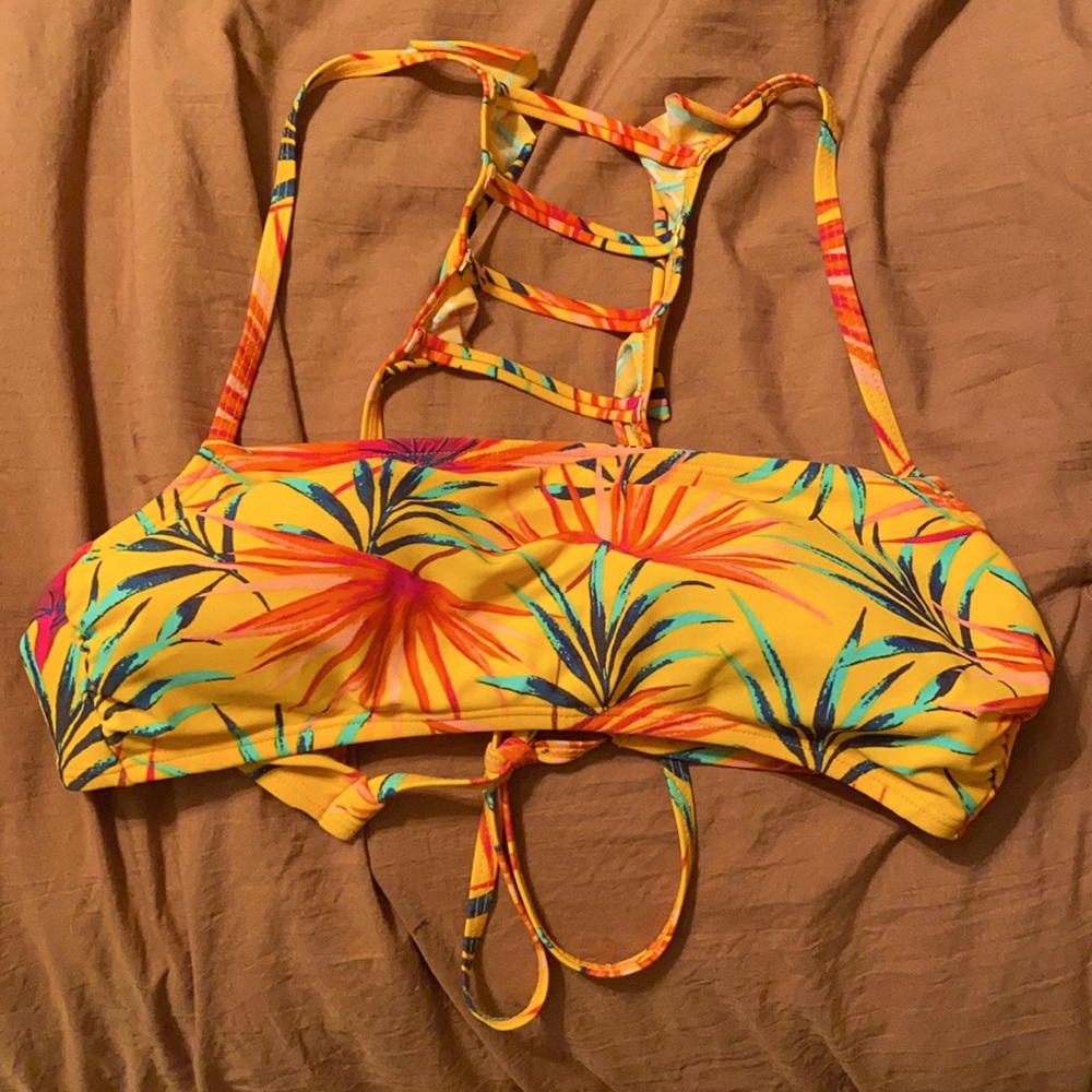 Tropical bikini top
